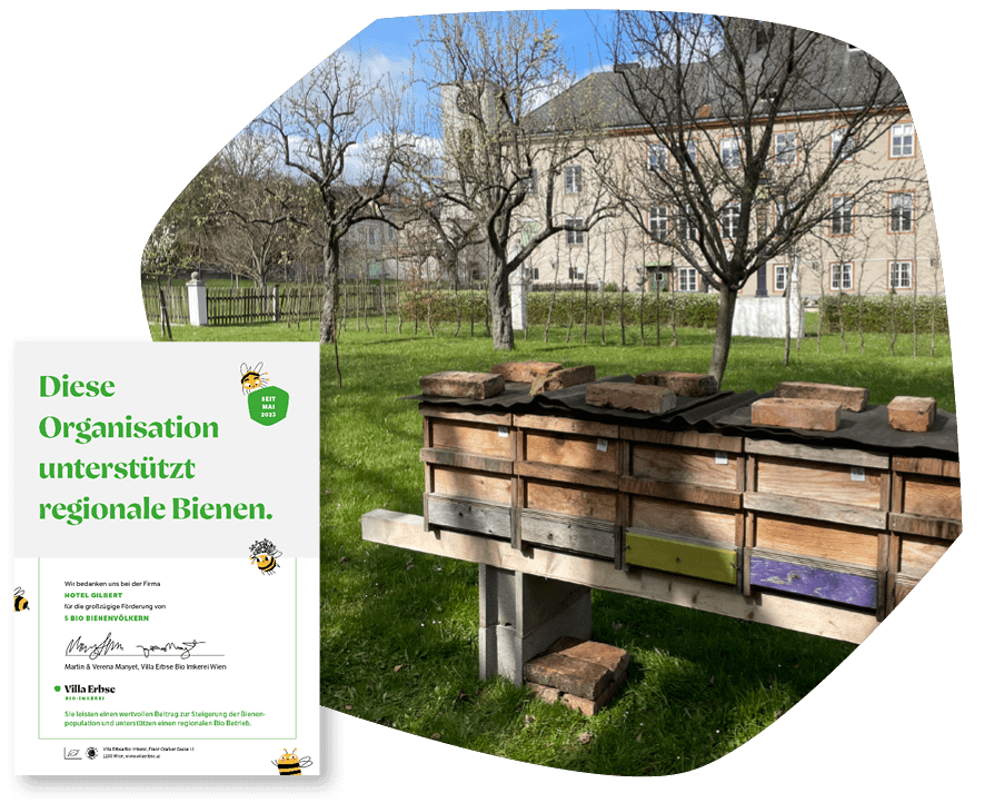 Die Villa Erbse Bienenpatenschaft kommt mit einer Urkunde über die Förderung